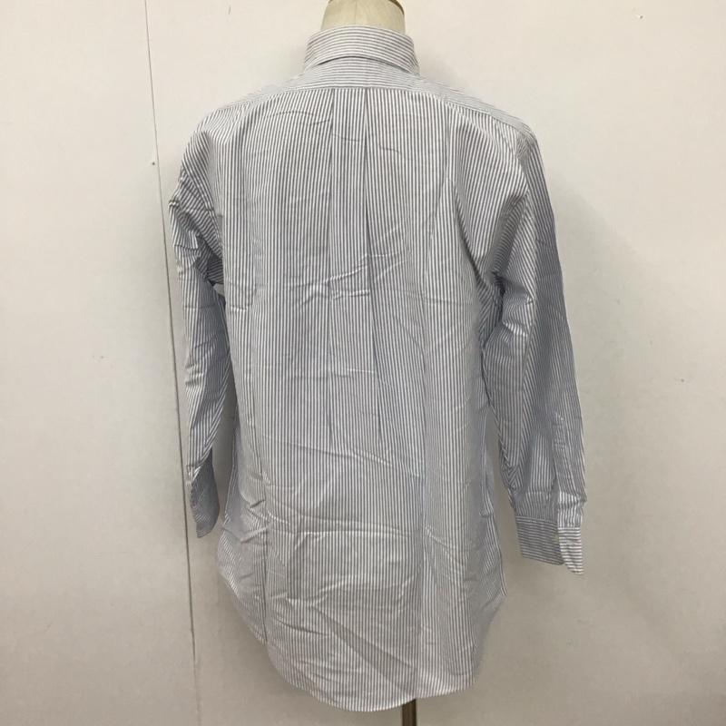 ブルックスブラザーズ BROOKS BROTHERS シャツ、ブラウス 長袖 長袖シャツ カジュアルシャツ カラーシャツ ボタンダウンシャツ ストライプ 白 / ホワイト / X 青 / ブルー /  メンズ USED 古着 中古 10111267