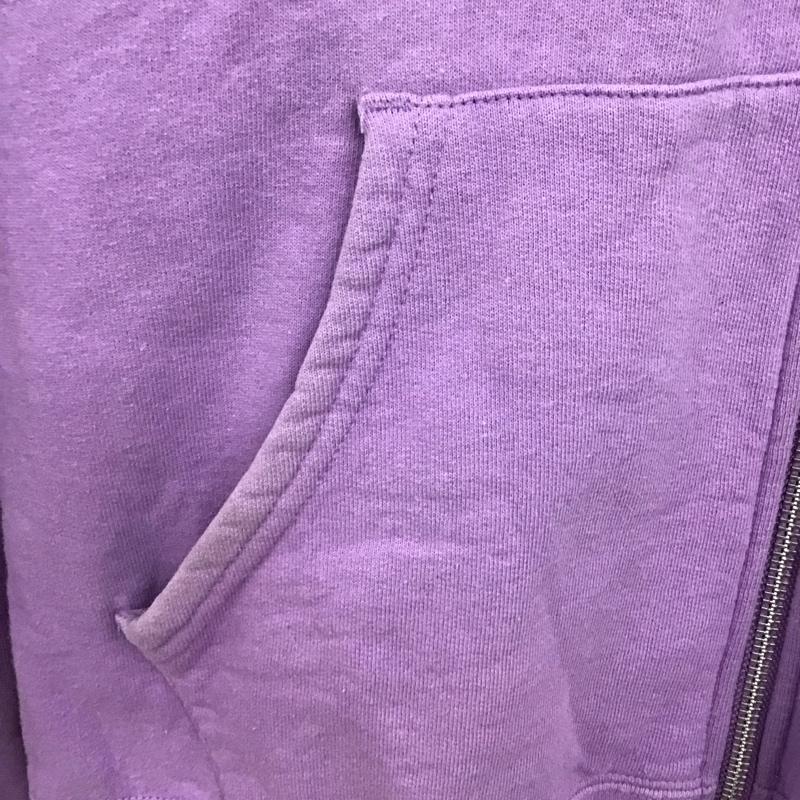 シュプリーム Supreme パーカー 長袖 18SS WorldFamousZipUpHoodedSweatshirt ジップアップパーカー M ロゴ、文字 紫 / パープル /  メンズ USED 古着 中古 10146656