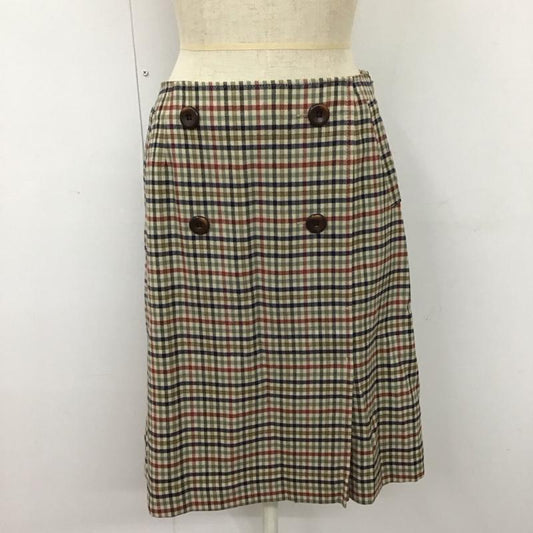 ニューヨーカー NEWYORKER スカート ひざ丈スカート 51-21-3246 台形スカート チェック マルチカラー / マルチカラー /  レディース USED 古着 中古 10116499