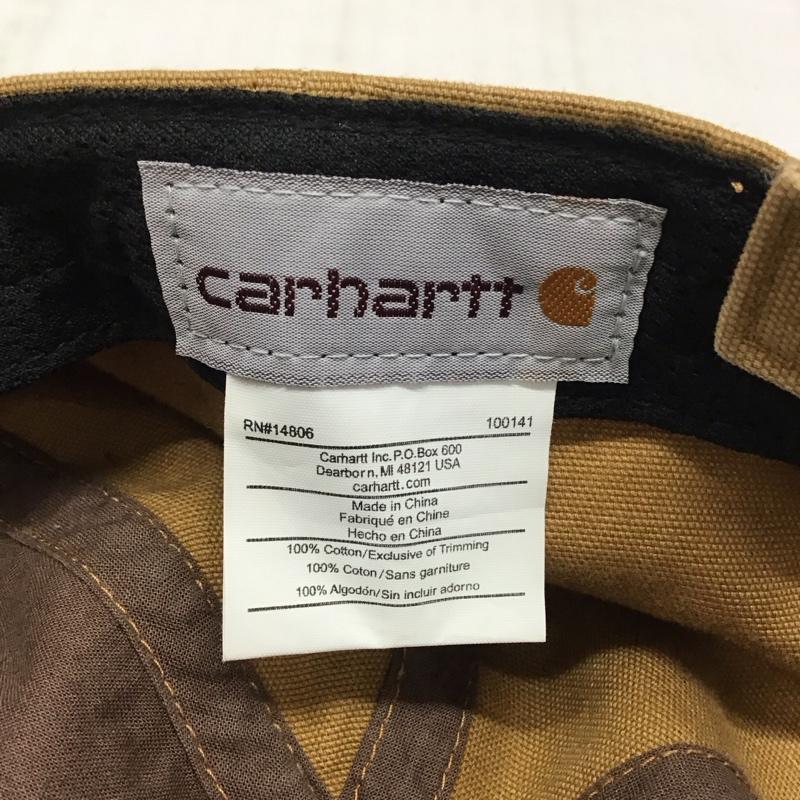 カーハート Carhartt 帽子 キャップ 100289 211 ODESSA CAP ロゴ、文字 茶 / ブラウン /  メンズ USED 古着 中古 10115065
