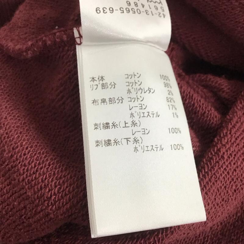 ビームス ハート BEAMS HEART トレーナー 長袖 長袖トレーナー スウェット クルーネック プルオーバー S ロゴ、文字 えんじ / ワインレッド /  メンズ USED 古着 中古 10142381