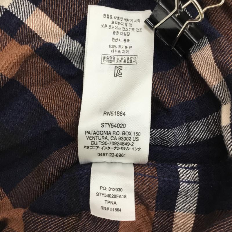 パタゴニア patagonia シャツ、ブラウス 長袖 S チェック 茶 / ブラウン /  メンズ USED 古着 中古 10135943