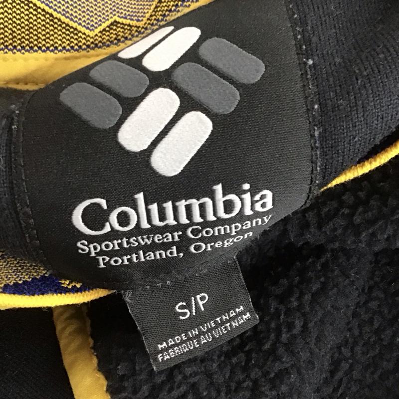 コロンビア Columbia ジャケット、上着 ジャケット、ブレザー 219 am0275 フリースジャケット クルーネック アウター S ロゴ、文字 黒 / ブラック /  メンズ USED 古着 中古 10137974