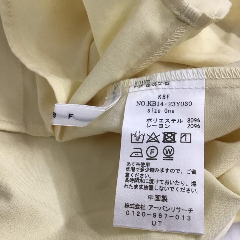 ケービーエフ KBF シャツ、ブラウス 長袖 KB14-23Y030 アシンメトリーロングシャツ 無地 黄 / イエロー /  レディース USED 古着 中古 10120369