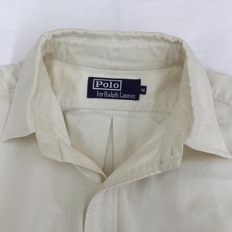 ポロラルフローレン POLO RALPH LAUREN シャツ、ブラウス 長袖 POLO　SPORTSMAN M ロゴ、文字 X 刺繍 ベージュ / ベージュ /  メンズ USED 古着 中古 10128101