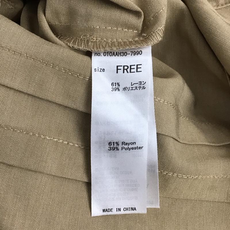 マウジー MOUSSY シャツ、ブラウス 長袖 010AAH30-7990 FREE 無地 ベージュ / ベージュ /  レディース USED 古着 中古 10131091