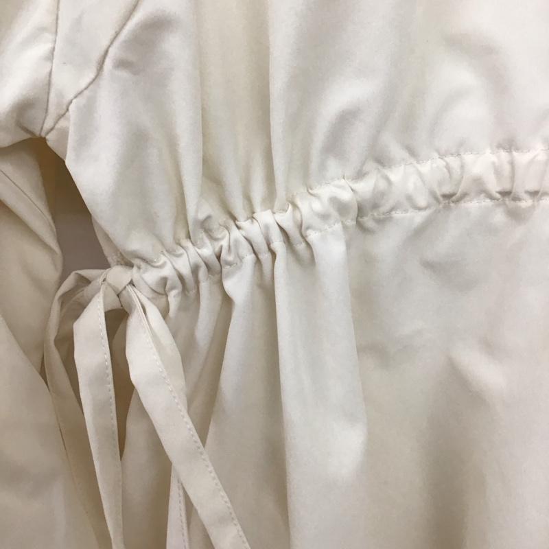 オルン OLUN ワンピース ロングスカート 138255-119-001 waist ribbon volume onepiece 長袖 S 無地 アイボリー / アイボリー /  レディース USED 古着 中古 10147160