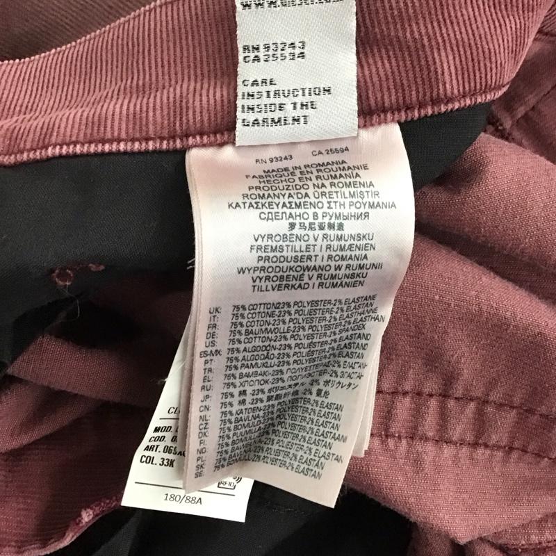 ディーゼル DIESEL パンツ デニム、ジーンズ コーデユロイパンツ スリムパンツ カジュアルパンツ 34 無地 えんじ / ワインレッド /  メンズ USED 古着 中古 10120348