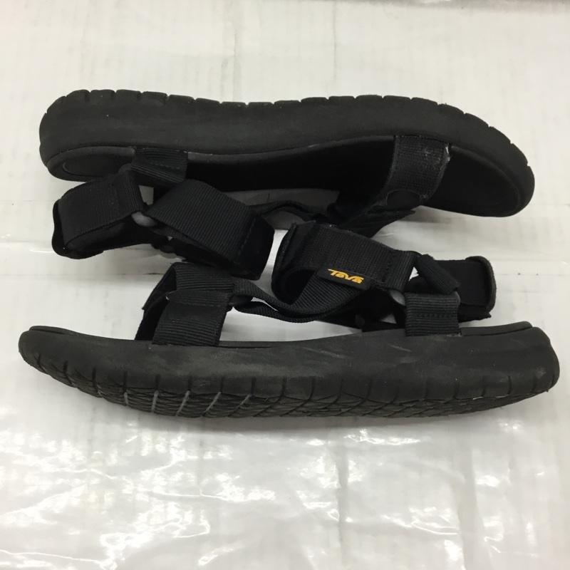 テバ Teva サンダル サンダル 1015156 スポーツサンダル 25cm 25.0cm ロゴ、文字 黒 / ブラック /  レディース USED 古着 中古 10107873