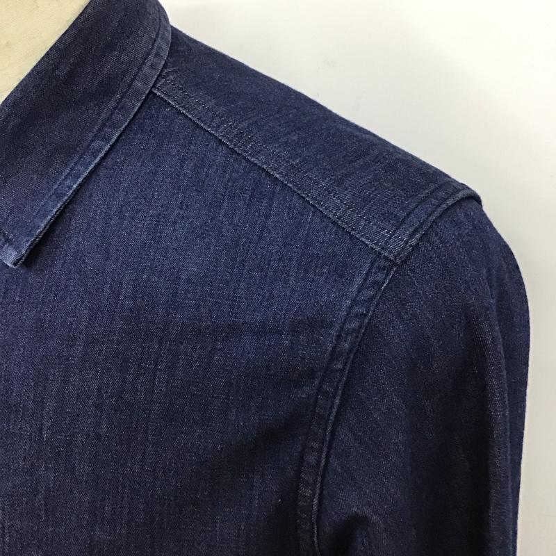ザノースフェイス THE NORTH FACE シャツ、ブラウス 長袖 nr11950 L/SCANTERBURYBELLSSHIRT 長袖デニムシャツ L 無地 インディゴ / インディゴ /  メンズ USED 古着 中古 10119995