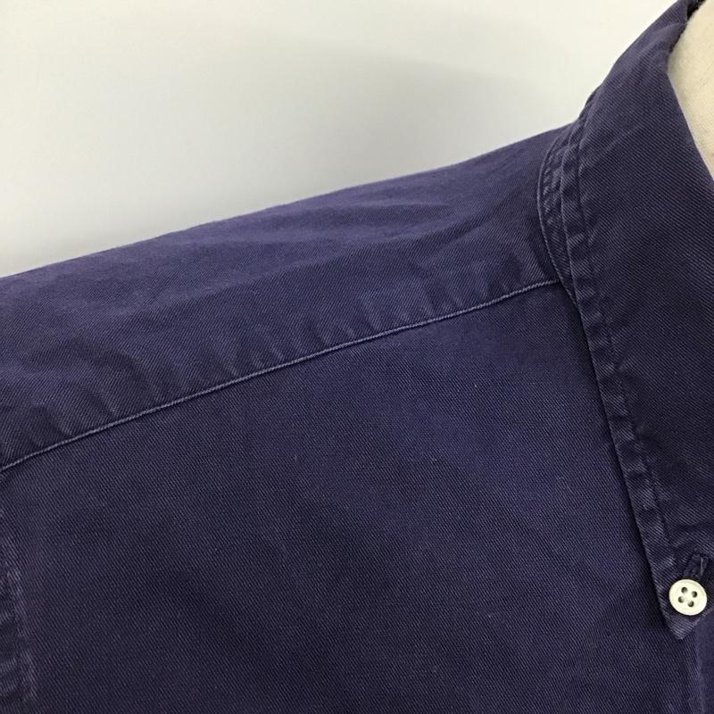 ラルフローレン RALPHLAUREN シャツ、ブラウス 長袖 長袖シャツ カラーシャツ 長袖カットソー S ロゴ、文字 紺 / ネイビー /  メンズ USED 古着 中古 10123866