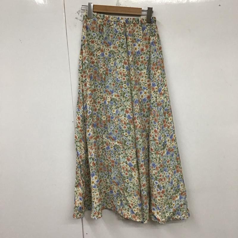 ザラ ZARA スカート ロングスカート ロングスカート フレアスカート カジュアルスカート XS プリント マルチカラー / マルチカラー /  レディース USED 古着 中古 10128970