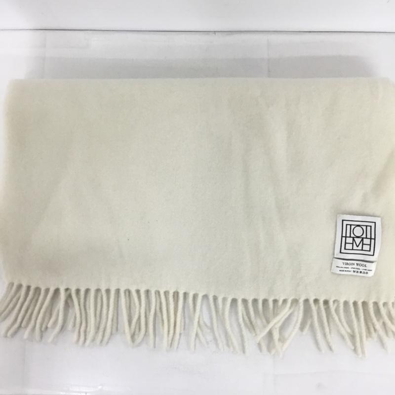 古着 USED マフラー マフラー toteme ウール 大判ストール 無地 オフホワイト / オフホワイト /  レディース USED 古着 中古 10143984