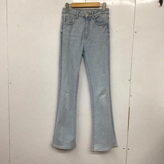 ザラ ZARA パンツ デニム、ジーンズ デニムパンツ スリムパンツ カジュアルパンツ ストレッチパンツ 34 無地 インディゴ / インディゴ /  レディース USED 古着 中古 10136761