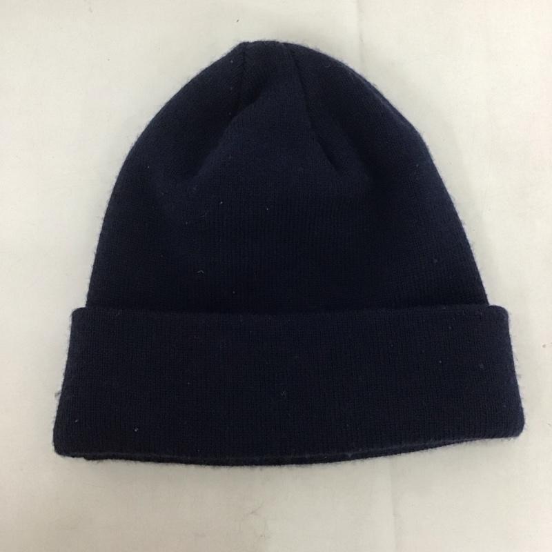 ニューエラ NEW ERA 帽子 ニット帽 ロゴ、文字 紺 / ネイビー /  メンズ USED 古着 中古 10141148