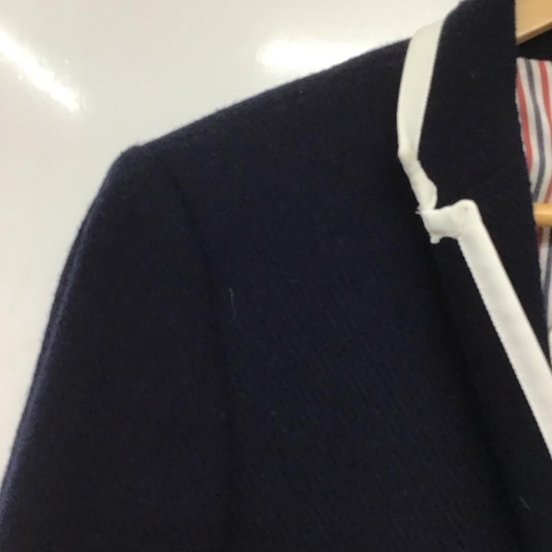 トムブラウン THOM BROWNE ジャケット、上着 ジャケット、ブレザー カジュアルジャケット アウター カラージャケット S 無地 紺 / ネイビー /  メンズ USED 古着 中古 10142968