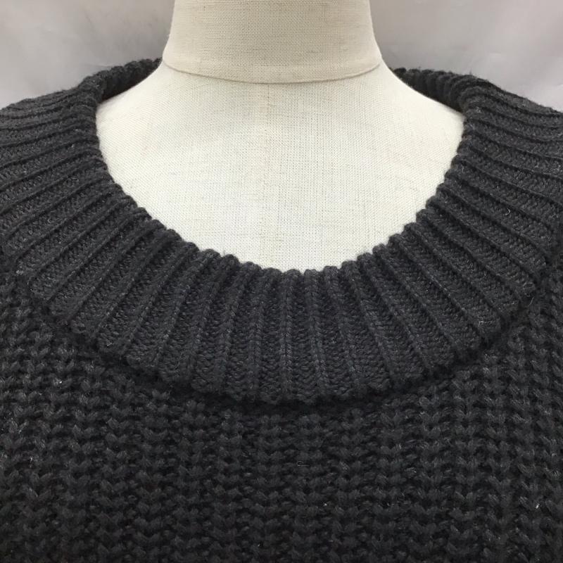 ザラ ZARA ニット、セーター 長袖 6873 105 104 オーバーサイズ S ボーダー柄 黒 / ブラック / X アイボリー / アイボリー /  レディース USED 古着 中古 10118408