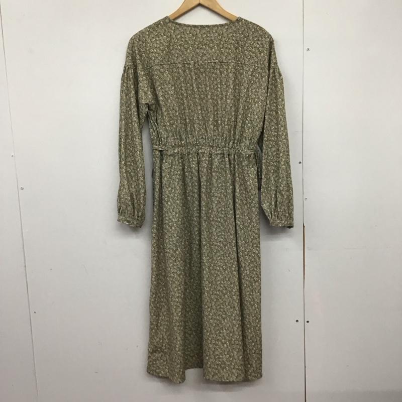 エヘカソポ ehka sopo ワンピース ロングスカート 1105849 長袖 FREE 花柄 灰 / グレー /  レディース USED 古着 中古 10145965