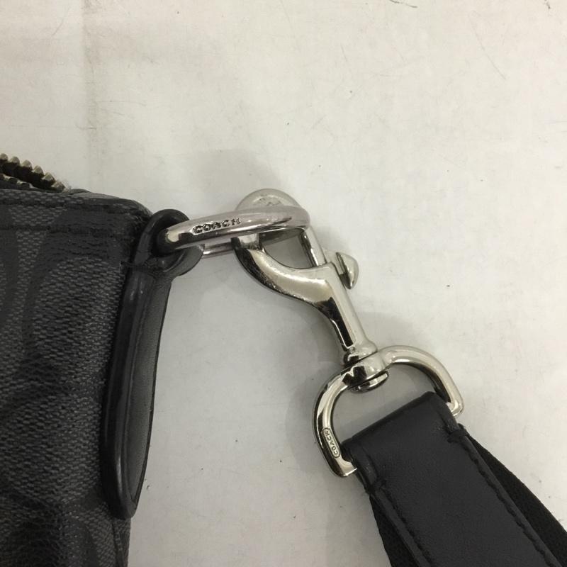 コーチ COACH ショルダーバッグ ショルダーバッグ F78722 シグネチャー ロゴ、文字 黒 / ブラック /  メンズ USED 古着 中古 10133826