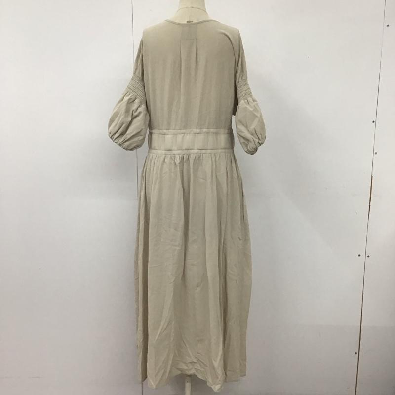 ベイフロー BAYFLOW ワンピース ロングスカート 3 無地 ベージュ / ベージュ /  レディース USED 古着 中古 10111436