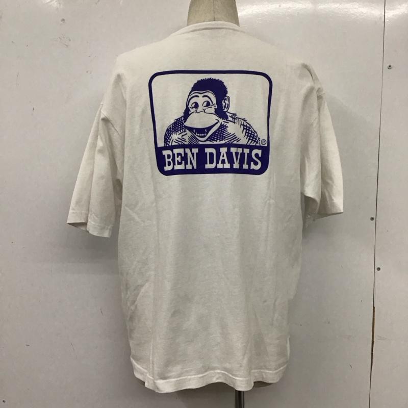 ベンデイビス BEN DAVIS Tシャツ 半袖 C-0580063 CollegeLogoBigS/STee ビッグシルエットオーバーサイズ プリントTシャツ M プリント 白 / ホワイト /  メンズ USED 古着 中古 10110731