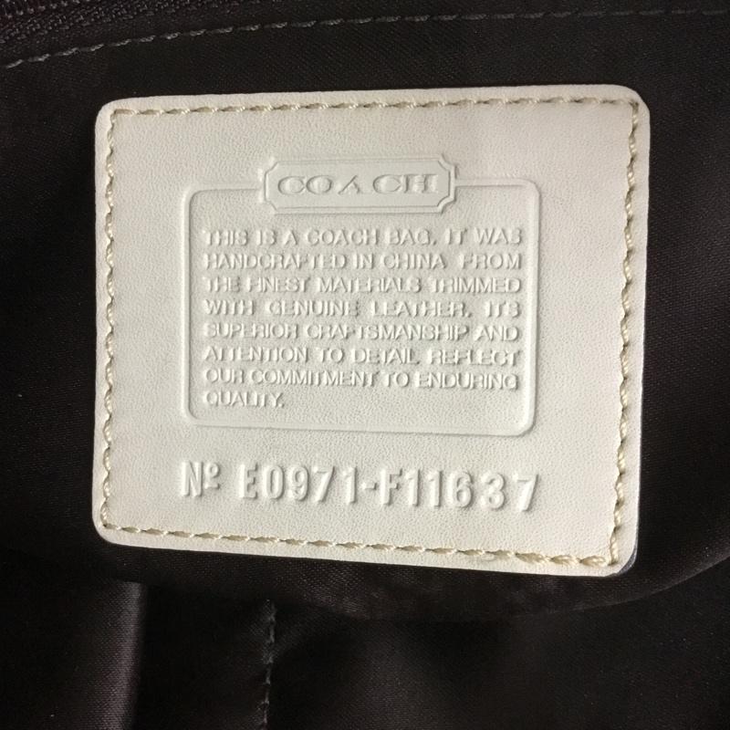 コーチ COACH ハンドバッグ ハンドバッグ F11637 ロゴ、文字 ベージュ / ベージュ /  レディース USED 古着 中古 10133829