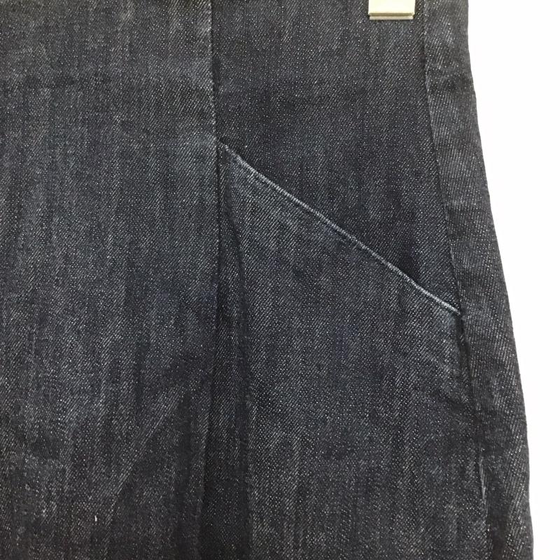 マウジー MOUSSY スカート ひざ丈スカート 0107ac12-5990 ハイウエストデニムスカート 2 無地 インディゴ / インディゴ /  レディース USED 古着 中古 10143496