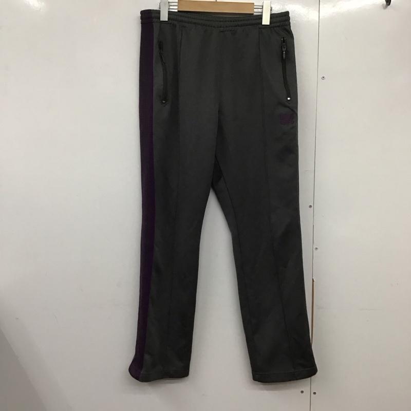 ニードルス Needles パンツ ワークパンツ、ペインターパンツ ワイドパンツ カジュアルパンツ ワークパンツ ジャージ M ロゴ、文字 灰 / グレー /  メンズ USED 古着 中古 10142920