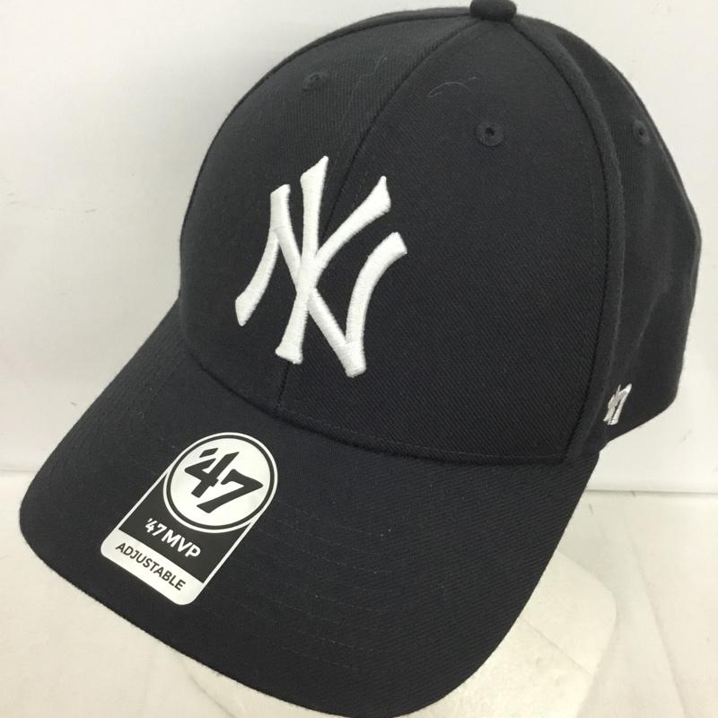 フォーティーセブンブランド 47 Brand 帽子 キャップ ニューヨーク ヤンキース NY ロゴ、文字 紺 / ネイビー /  メンズ USED 古着 中古 10150556