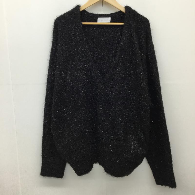アダムエロペ ADAM ET ROPE  カーディガン 長袖 GMK-23060-B M 無地 黒 / ブラック /  メンズ USED 古着 中古 10141099