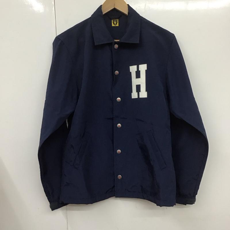 ヒューマンメード HUMAN MADE ジャケット、上着 ジャケット、ブレザー ナイロンジャケット コーチジャケット S ロゴ、文字 紺 / ネイビー /  メンズ USED 古着 中古 10107557
