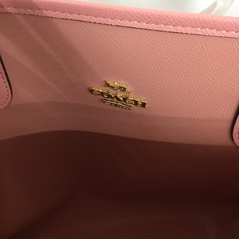 コーチ COACH トートバッグ トートバッグ F36658 リバーシブル シグネチャー ロゴ 総柄 ベージュ / ベージュ / X 桃 / ピンク /  レディース USED 古着 中古 10140050