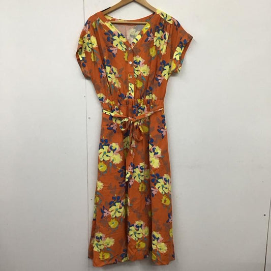ミルクフェド MILKFED. ワンピース ロングスカート 総柄 橙 / オレンジ /  レディース USED 古着 中古 10130604
