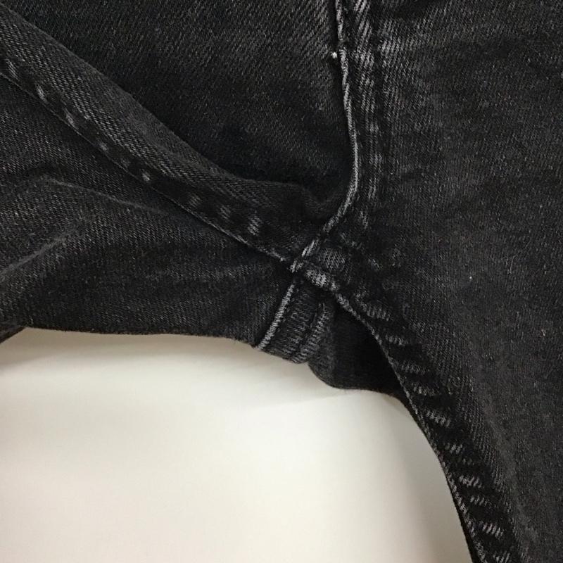 ザラ ZARA パンツ デニム、ジーンズ デニムパンツ スリムパンツ カジュアルパンツ 34 無地 黒 / ブラック /  レディース USED 古着 中古 10129310
