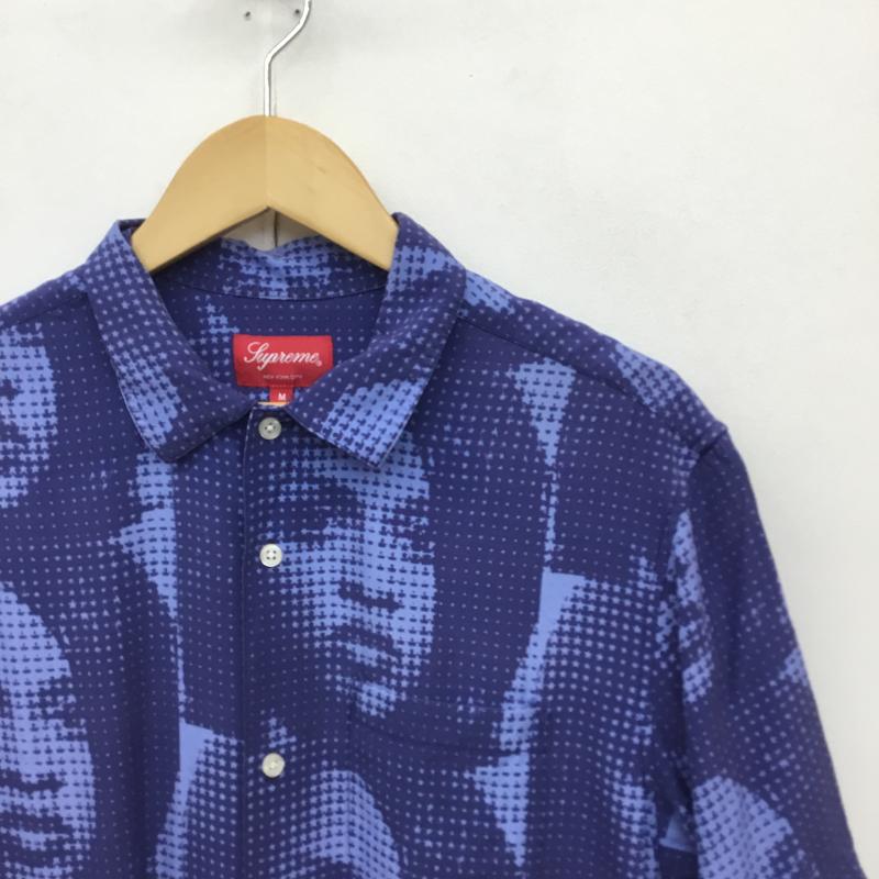シュプリーム Supreme シャツ、ブラウス 半袖 Supreme 22SS LIL KIM SHIRT M 総柄 青 / ブルー / X 水色 / ライトブルー / X 赤 / レッド /  メンズ USED 古着 中古 10127969