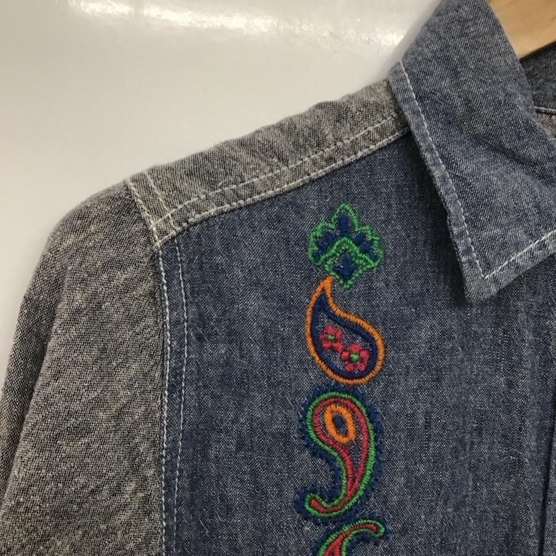 マナスタッシュ MANASTASH シャツワンピース 長袖 7235001 膝丈 M 刺繍 マルチカラー / マルチカラー /  レディース USED 古着 中古 10143939