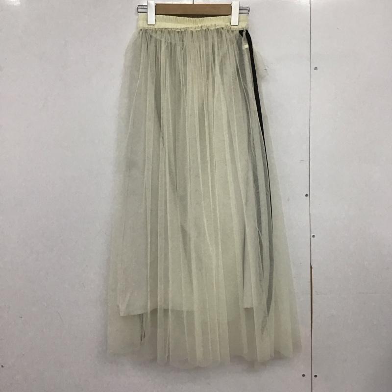 ページボーイ PAGEBOY スカート ロングスカート ロングスカート フレアスカート カジュアルスカート FREE 無地 アイボリー / アイボリー /  レディース USED 古着 中古 10147231