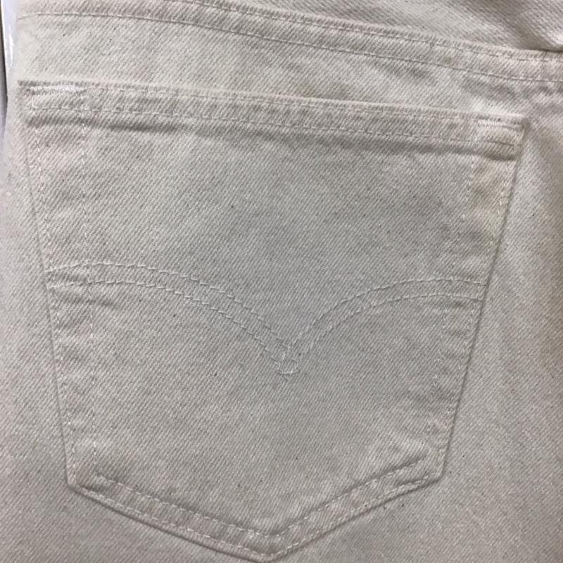 リーバイストラウスアンドコー Levi Strauss & co. パンツ デニム、ジーンズ デニムパンツ ストレートパンツ ワイドパンツ カジュアルパンツ 33インチ 無地 白 / ホワイト /  メンズ USED 古着 中古 10107669