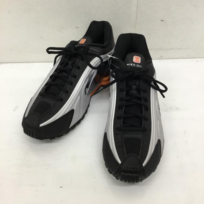 ナイキ NIKE スニーカー スニーカー HQ1988-003 SHOX R4 BLACK/VAST GREY-BRIGHT MANDARIN 27.0cm ロゴ、文字 黒 / ブラック / X 灰 / グレー / X 橙 / オレンジ /  メンズ USED 古着 中古 10141693