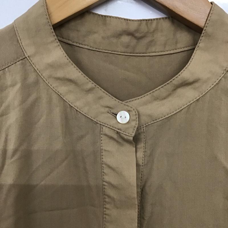 ミルクフェド MILKFED. ワンピース ロングスカート 半袖ロングワンピース シャツワンピース フロントボタン ONE SIZE 無地 ベージュ / ベージュ /  レディース USED 古着 中古 10141314