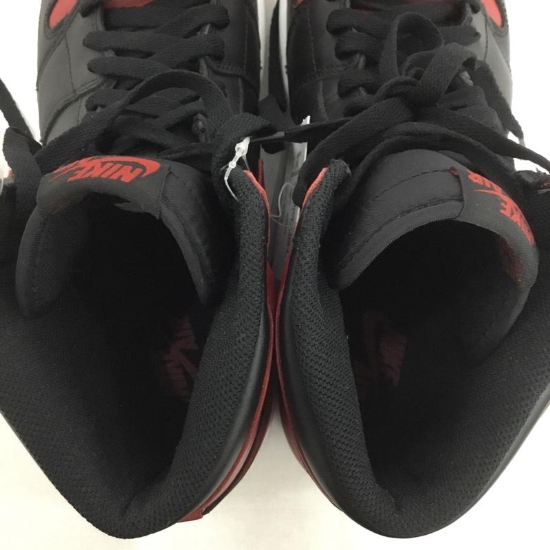 ナイキ NIKE スニーカー スニーカー 555088-023 AIR JORDAN 1 RETRO HIGH OG 28.5cm 箱有 28.5cm ロゴ、文字 黒 / ブラック / X 赤 / レッド /  メンズ USED 古着 中古 10140398