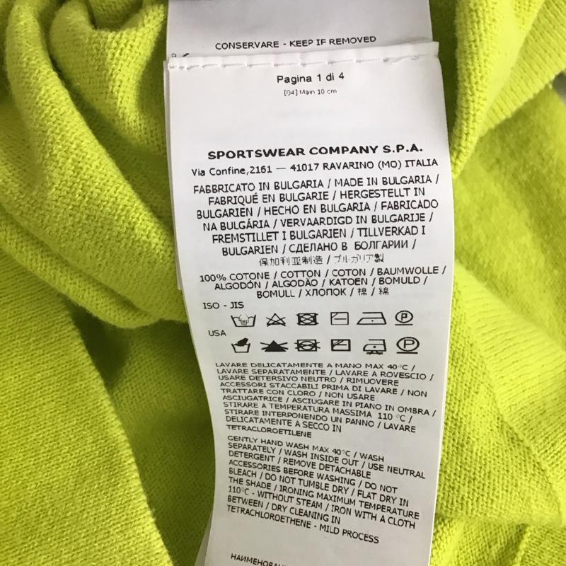 ストーンアイランド STONE ISLAND Tシャツ 長袖 M 無地 黄緑 / イエローグリーン /  メンズ USED 古着 中古 10134845