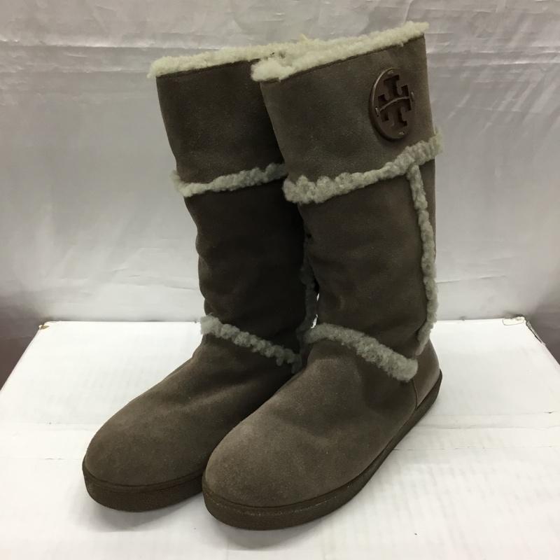 トリーバーチ TORY BURCH ブーツ 一般 111395 ムートンブーツ ワンポイント 灰 / グレー /  レディース USED 古着 中古 10119092