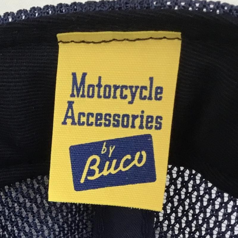 ブコ BUCO 帽子 キャップ ロゴ、文字 紺 / ネイビー / X 黄 / イエロー /  メンズ USED 古着 中古 10140577