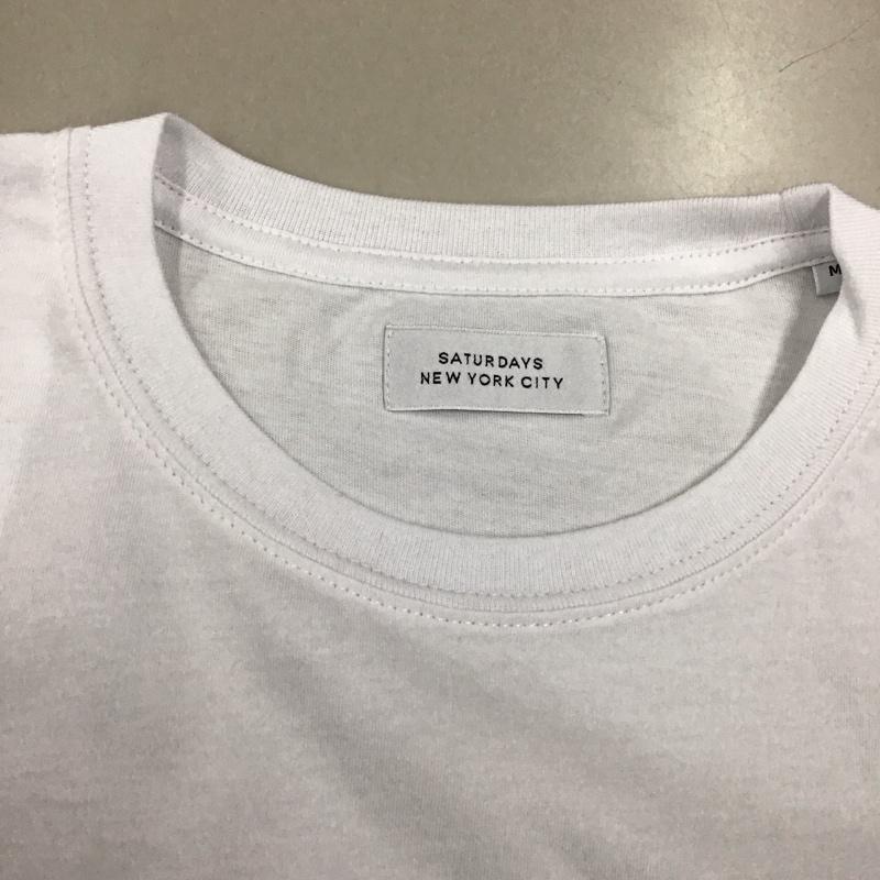 サタデーズサーフニューヨークシティー SATURDAYS SURF NYC Tシャツ 半袖 半袖カットソー プリントTシャツ クルーネックカットソー M プリント 白 / ホワイト /  メンズ USED 古着 中古 10114118