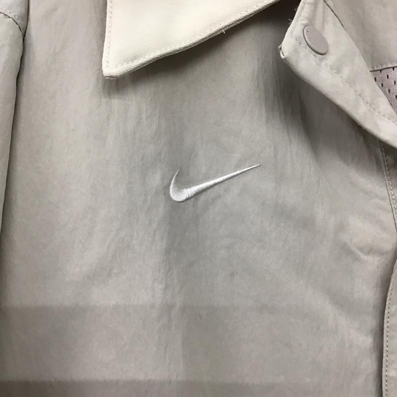 ナイキ NIKE ジャケット、上着 ジャケット、ブレザー cu4616-271 半袖シャツ カジュアルシャツ L ロゴ、文字 ベージュ / ベージュ /  メンズ USED 古着 中古 10146773