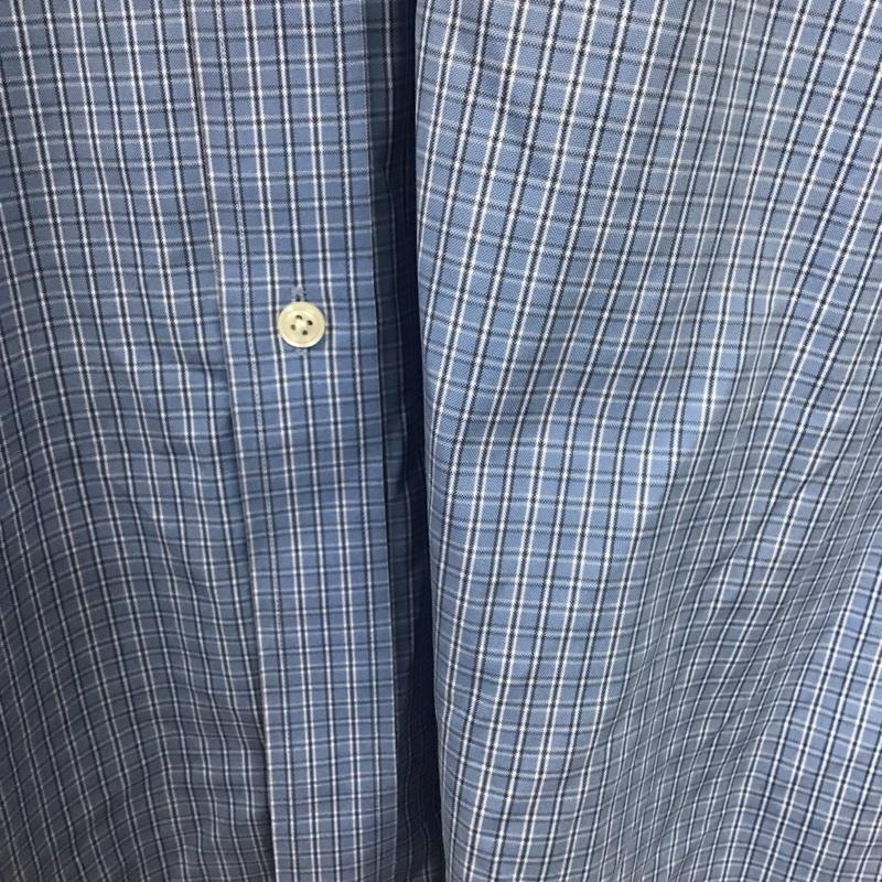 エルエルビーン L.L.Bean シャツ、ブラウス 長袖 長袖シャツ チェックシャツ カラーシャツ ボタンダウンシャツ チェック 水色 / ライトブルー /  メンズ USED 古着 中古 10140714