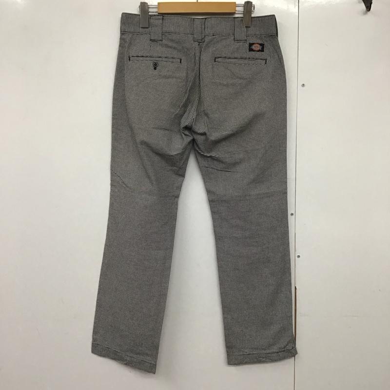 ディッキーズ Dickies パンツ チノパン um874r4 チノパン スリムパンツ 30インチ チェック 白 / ホワイト / X 黒 / ブラック /  メンズ USED 古着 中古 10143676