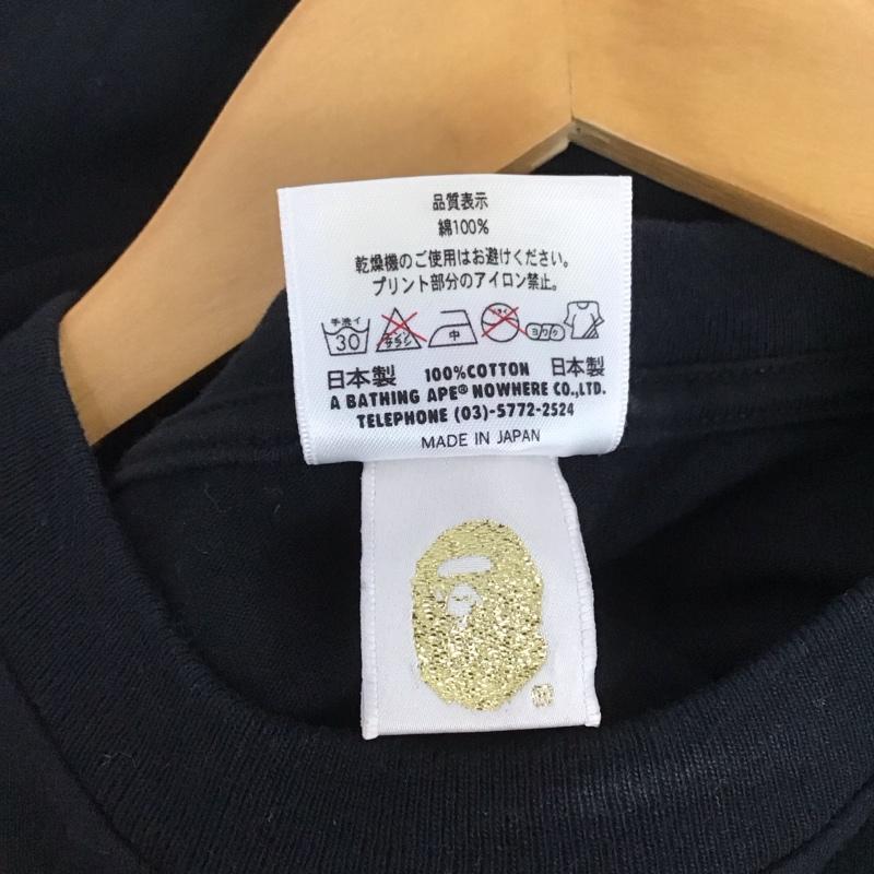 アベイシングエイプ A BATHING APE Tシャツ 半袖 シャークパンダ マイロ XL プリント 黒 / ブラック /  メンズ USED 古着 中古 10133564