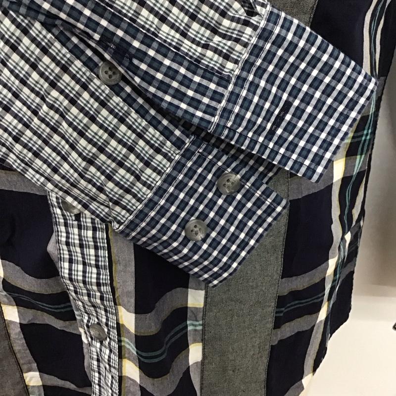 カステルバジャック CASTELBAJAC シャツ、ブラウス 長袖 長袖シャツ カラーシャツ ポケットシャツ 長袖カットソー チェックシャツ 48 チェック マルチカラー / マルチカラー /  メンズ USED 古着 中古 10123779